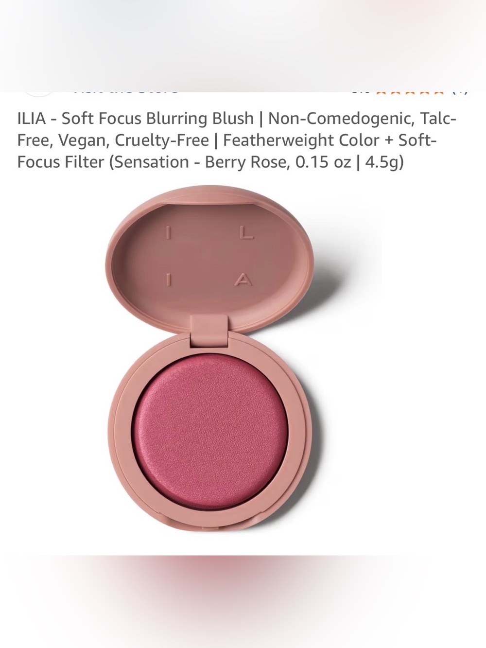 ILIA Soft Focus Blurring Blush - Berry Rose Pink